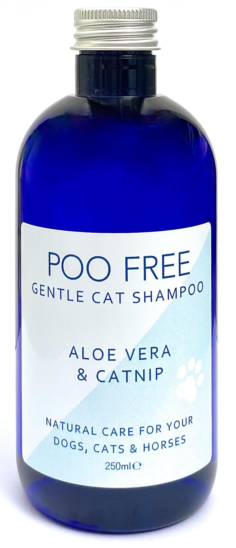 POO FREE Catnip & Aloe Soothing Cat Shampoo – Gentle Purity & Playful Comfort – 99% Natural & pH Balanced – 250ml