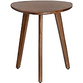 MH London Side Table - Wandsworth wooden End Table. Exclusively Designed Hand-Crafted Small Nightstand. Solid Wood Round End Table. Contemporary Bedside Table for Bedrooms, Living Room and Home Office