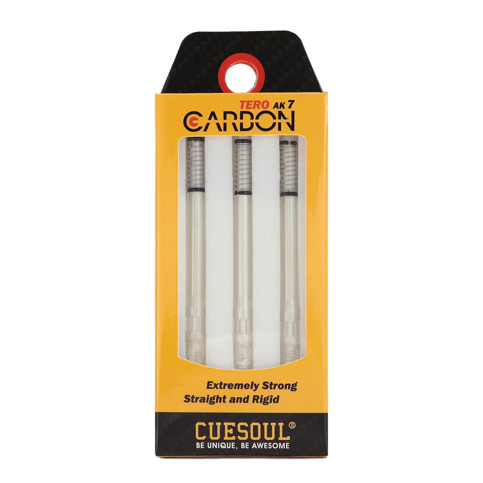 CUESOUL TERO AK7 Carbon Dart Shafts/Stem Built-in Spring Telescopic,Set of 3 pcs
