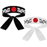 Sunrise Kitchen Supply Japanese Sushi Chef Hachimaki Karate Headband 2 Piece