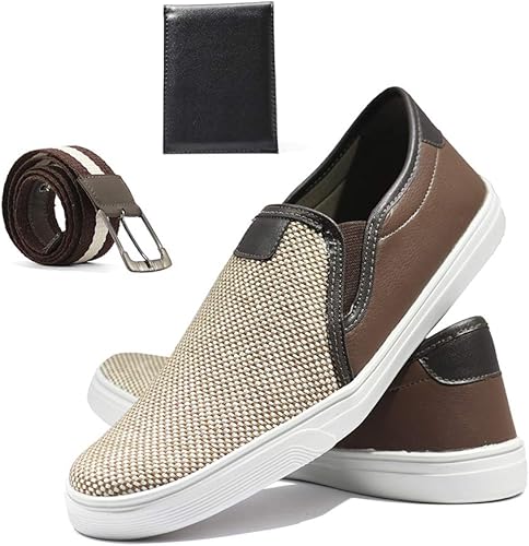slip on masculino caramelo
