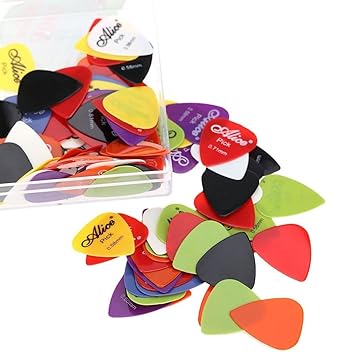 Alice Guitar Picks - 20pcs Mix set of Alice Pick 0.58mm/0.71mm/0.81mm/0.96mm/1.20mm/1.50mm Guitar Picks Plectrums. Guitar Pick