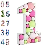3FT Mosaic Balloon Frame Number 1 Light Up Numbers