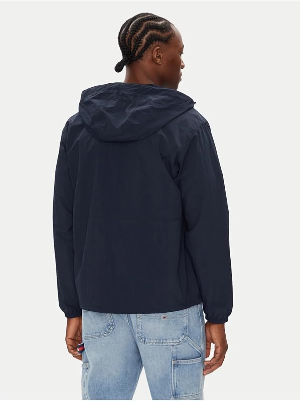 Herren Windbreaker Jacke Chicago mit Kapuze, Blau (Dark Night Navy), XL — Foto 2 von 5