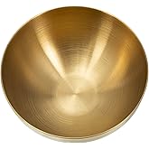 Healeved Gold Bowl Decorative Bowls Large Mixing Bowl Stainless Steel Salad Bowl Golden Food Containers Pasta Bowls Copper Bowl for Kitchen Mixing Cooking