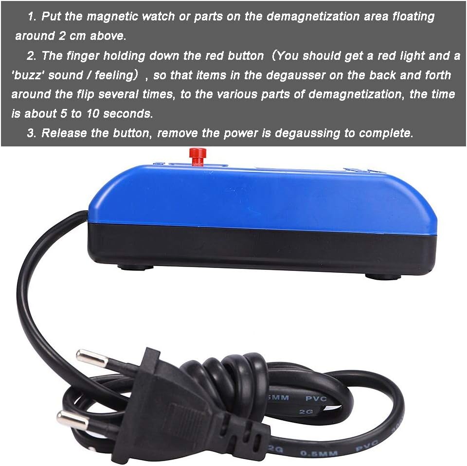 Professional Watch Demagnetizer US Plug 110V, Watch Repair Degaussing Tool Mechanical for Mechanical/Quartz Watch，Ideal Gift for Father's Day XCQ01: Home Improvement