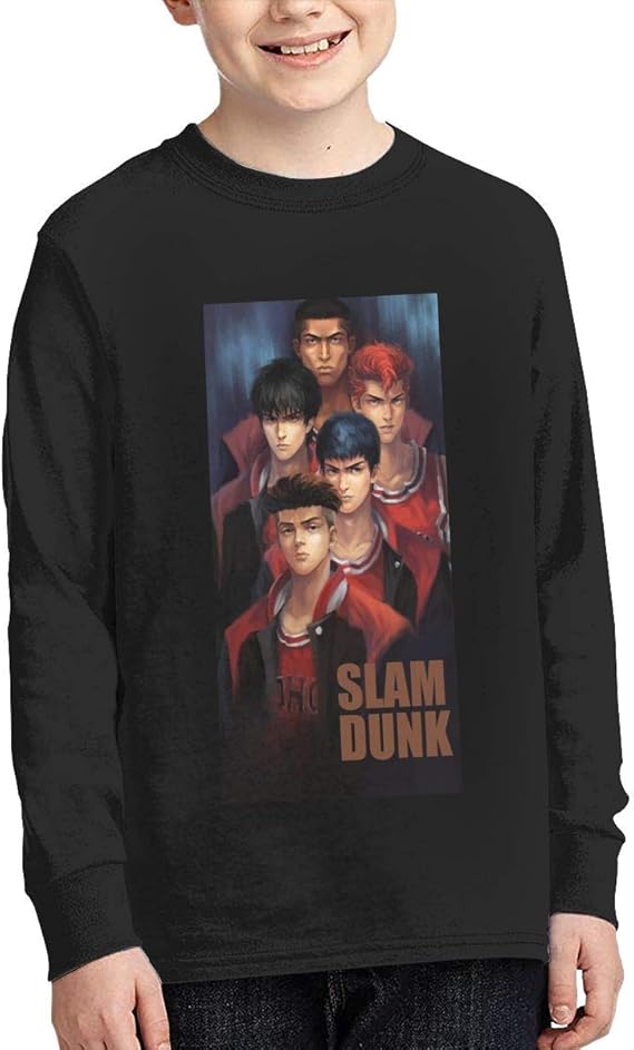 Amazon Co Jp スラムダンク ロングtシャツ 長袖 Tシャツ キッズ １４０サイズ男の子 子供服 長袖 綿 ロングtシャツ 子供 子供ぷれぜんと男の子 服 ファッション小物