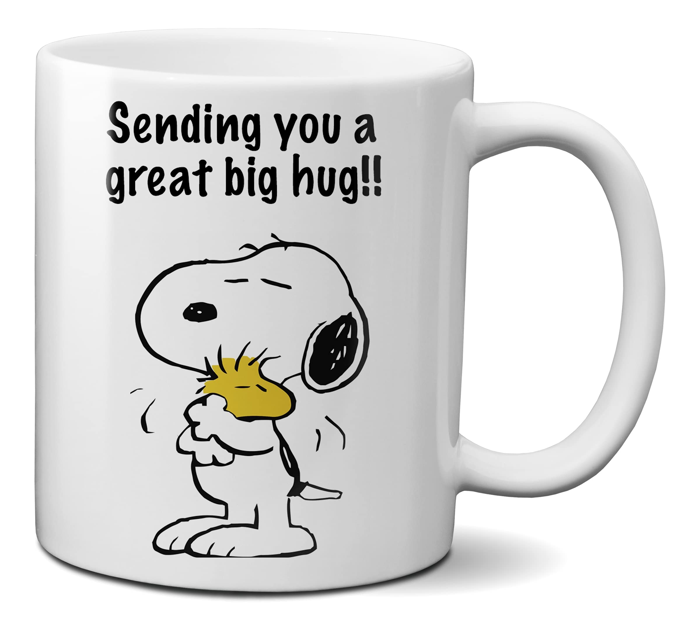 Mugtime (TM - Cartoon - Sending You a Great Big Hug - Mug Cup Funny Gifts Cute - Ceramic 330ml