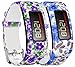 CreateGreat Garmin Vivofit Silicone Replacement Accessory Band - C002,2PCS