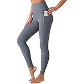 YOYOYOGA Leggings for Women High Waisted Yoga Pants Tummy Control Workout Athletic Leggings with Pockets