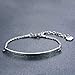 JunXin Stainless Steel She believed she could so she did Inspirational Top Bar Bracelet, Women Jewelry,School For Girl Gifts (Silver Stainless Steel)