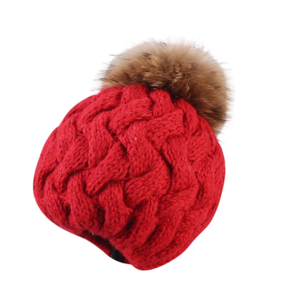 Vanmo Chapeau Dhiver Chapeau Dananas Bonnet Coton Femme Hiver Chapeau Chaud Chapeau Avec Boule De Cheveux Lhiver Doit Bonnet Tricote Femme Laine Grossiere Bonnet Tricote A La Main Beret Dames Deguisements Et