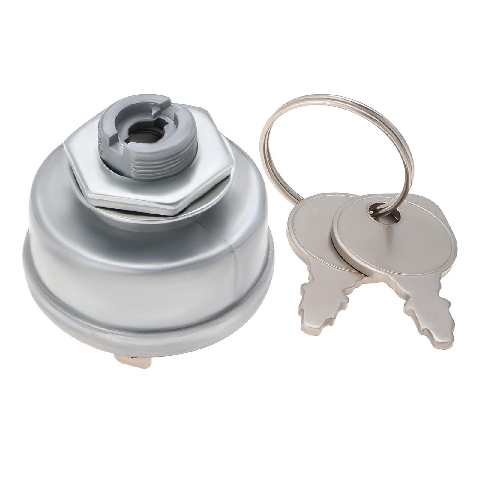 OTOTEC 1 Set 7-Pin 4 Positions Lawn Mower Ignition Starter Switch with 2 Keys Compatible with Briggs & Stratton Compatible with Craftsman OE 725-1717/925-1717/92556