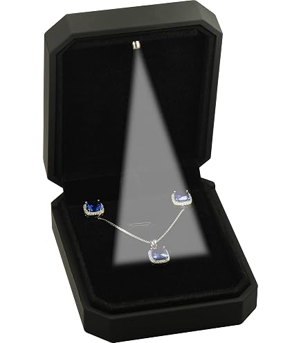 thumbnail image 2 of Steel Grey Leather Necklace, Pendant, Earring Jewelry Box 2 of 9