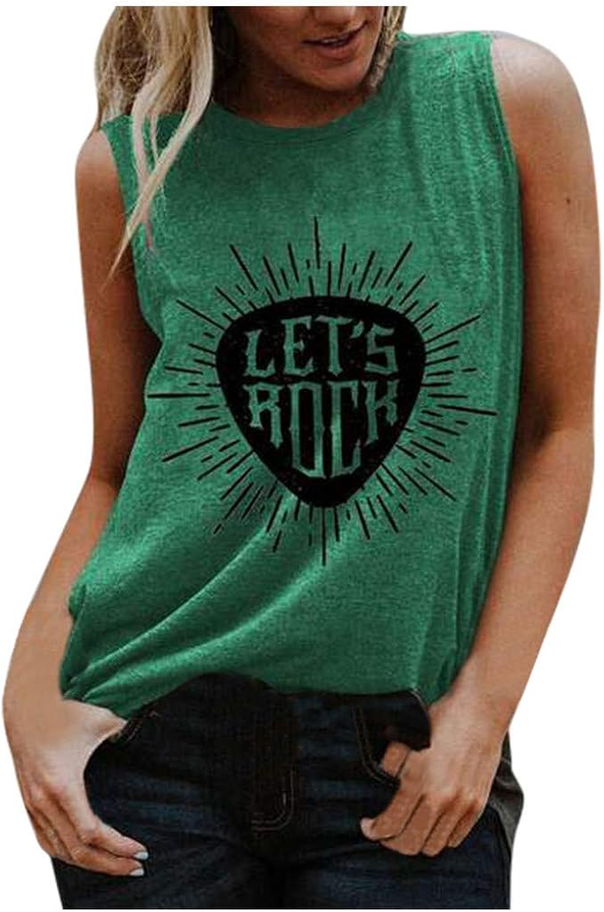 haoricu Womens Summmer Casual Vest Teen Girl Sport Fitness Tank Blouse Basic Round Neck Tank Top