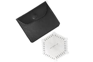 Hexagonal Wet Film Comb High Precision Paint Thickness 25-3000um Micron Scale with Storage Case