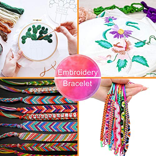 5 Maksuzee+Embroidery+Friendship+Bracelets+Rainbow