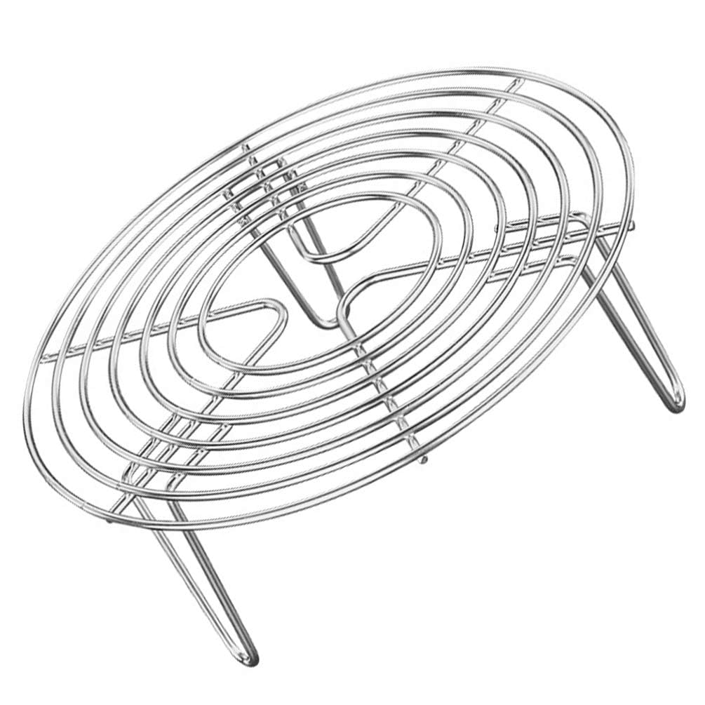Steaming Rack,6 Inch Round Cooking Rack Stainless Steel Cooling Rack Air Fryer Cooking Steamer Rack Streamer Basket Stands for Steaming Cooling