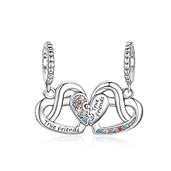Alstade Puzzle Love Heart Charm 925 Sterling Silver