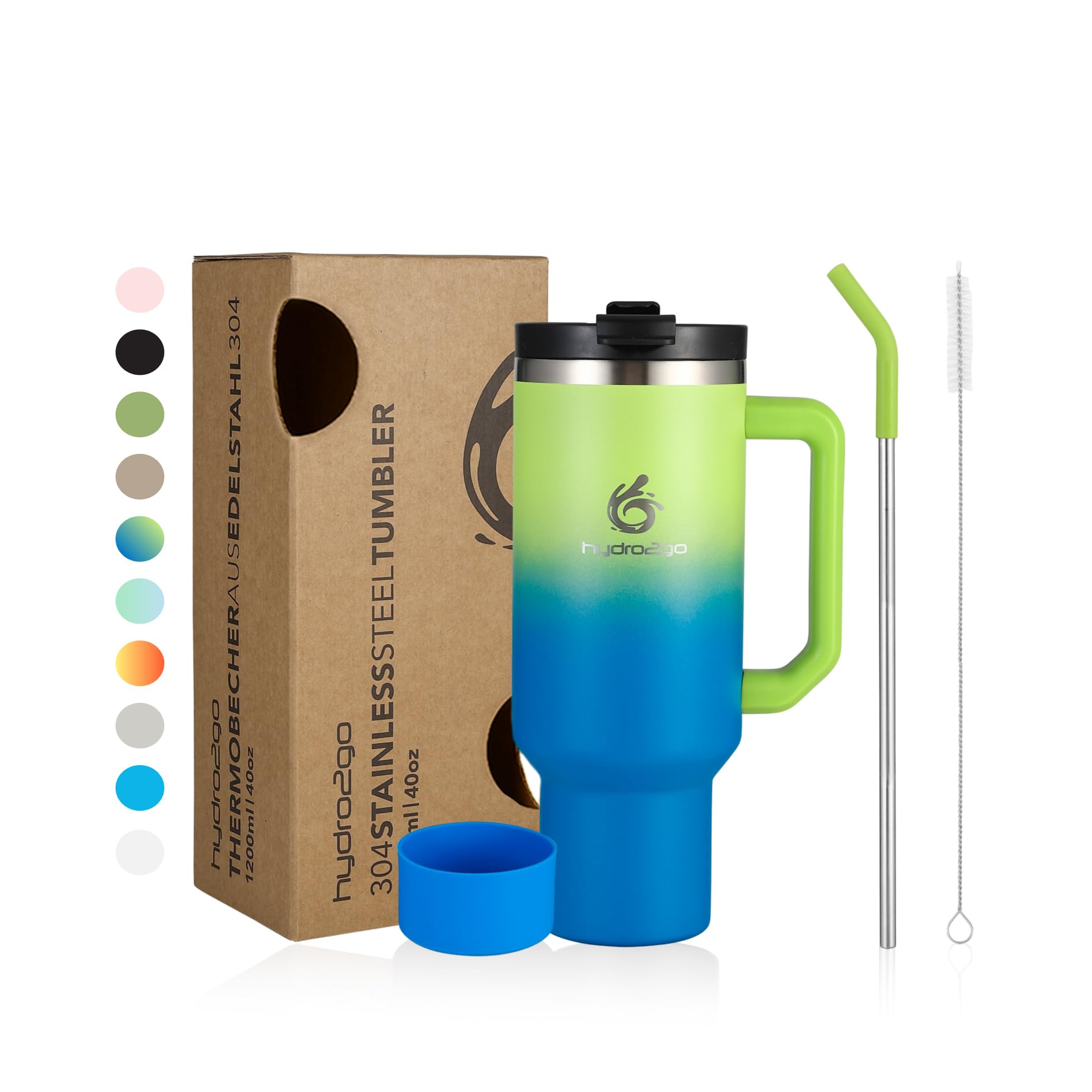 hydro2go Tumbler with Straw and Lid – Keeps Drinks Hot for 10 Hours, Cold for 12 – Dishwasher Safe, Bpa-Free – Travel Mug for Hot & Cold Drinks