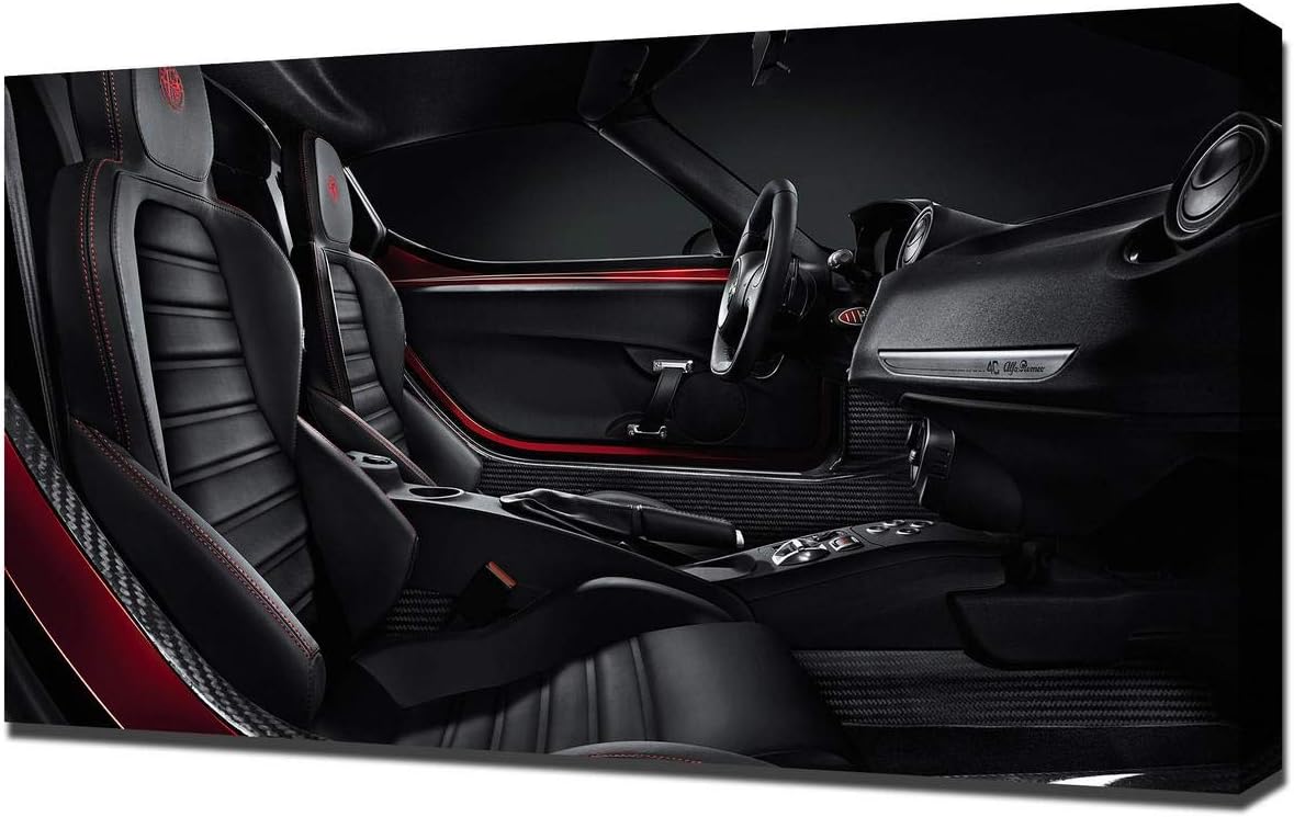 Lilarama USA 2014-Alfa-Romeo-4C-V6 Canvas Art Print - Wall Art - Canvas Wrap