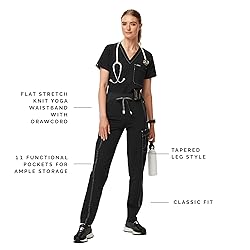 FIGS Ukwala High Waisted Cargo Scrub Pants for
