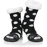 Century Star Fuzzy Slipper Socks for Women Cozy Fuzzy Anti Slip Grips Socks-Stocking Stuffers Christmas Gifts Winter