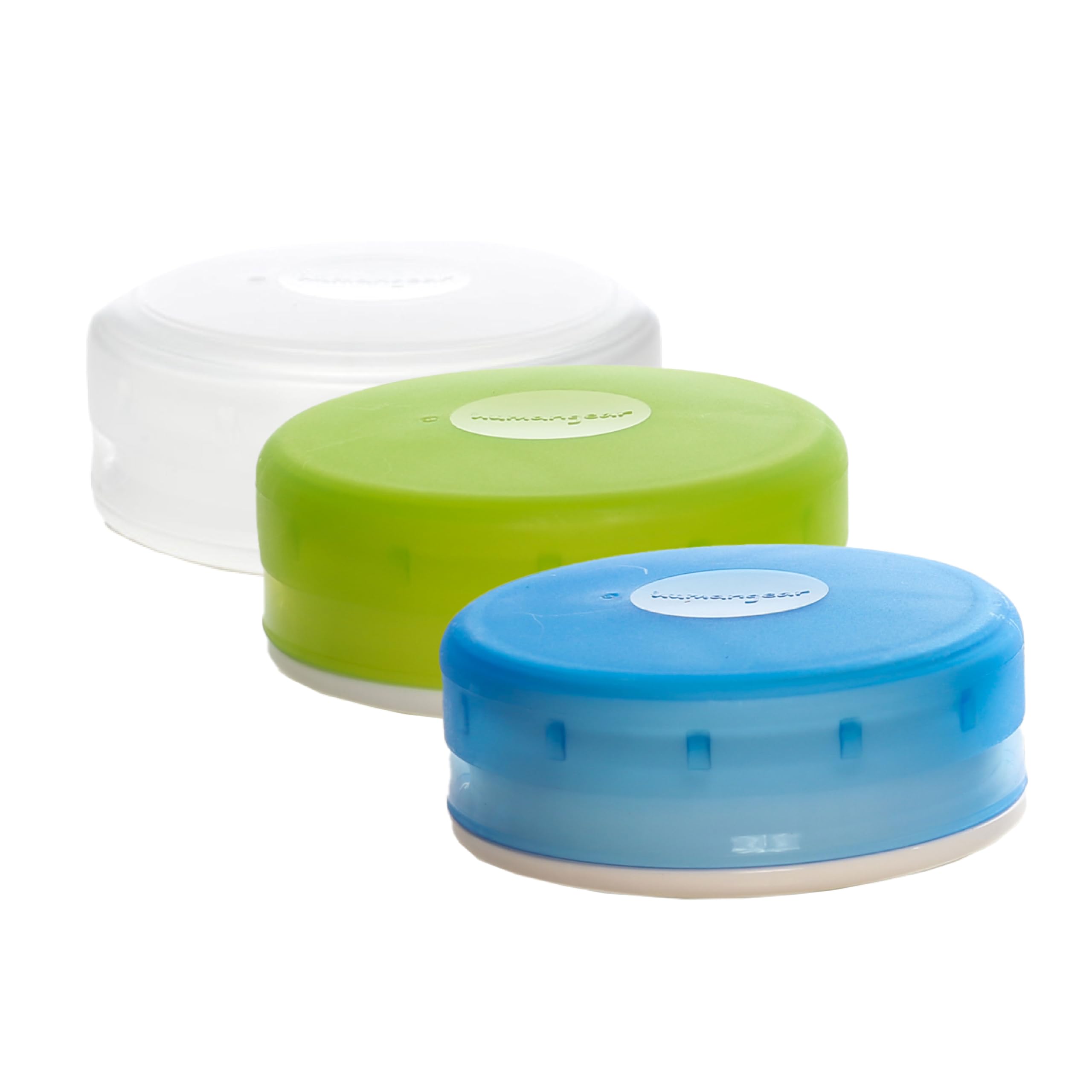 humangear GoTubb 3 Pack Travel Container - Clear/Green/Blue, Medium,86 cc