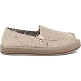 Sanuk Womens Hemp Loafers | Womens Shoes | Slip On Shoes for Women | Women's Slip-on Loafers | Memory Foam Footbed