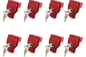 NAKANEKO NAKAKEKO Plastic, Glad Hand Lock, Keyed Alike Pair (8-Pack) for Tractor Trailer Trucks - Cast Iron Semi Trailer Lock