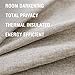 Room Darkening Curtains for Bedroom Beige Linen Look Textured Blackout Window Drapes 84 inches Long Moderate 2 Curtain Panels