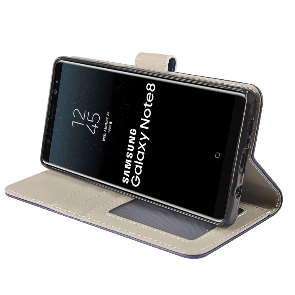 Galaxy Note 8 Case, MagicSky Galaxy Note8 Wallet Case, Premium PU Leather Wristlet Flip Case Cover with Card Slots & Stand for Samsung Galaxy Note8 - Believe in Yourself
