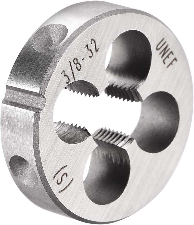 sourcing map 3/8-32 UNEF Round Die, Machine Thread Right Hand Threading Die, Alloy Tool Steel Screw Thread Cutting Die