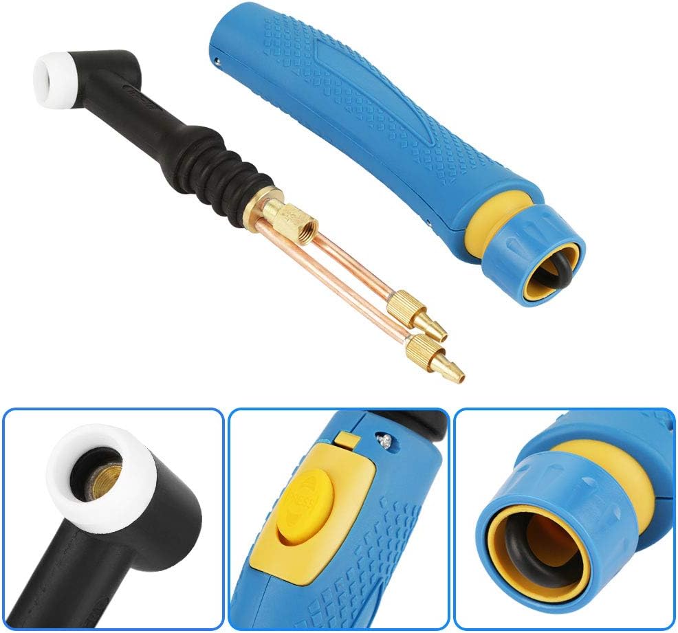 WP-18 TIG Welding Torch Water Cooled Flexible Head Body with Switch Button,Water Cooled - Image 5
