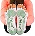 FitLeaf Toeless BAMBOO Yoga Socks, Non-Slip Grip for Pilates, Barre 2 PAIRS (Women 5-10 / Men 4-9, Pink and Blue)