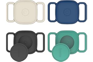 4-Pack Case for Tile Life360 Mate (2024)，Soft Silicone Full Holder for Tile Life360 Mate GPS Tracker，Anti-Scratch & Anti-Shoc