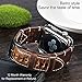 ArtKen Smart Watch Band 42mm,Genuine Leather iWatch Band Replacement Strap with Stainless Metal Clasp Suitable for Apple Watch Series 2, Series 1, Series 3, Sport Edition(Brown)