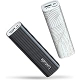 Luxtude 10000mAh Small Portable Charger MyColors, Mini Power Bank with Flashlight, Compact External Battery Pack, Girls Porta