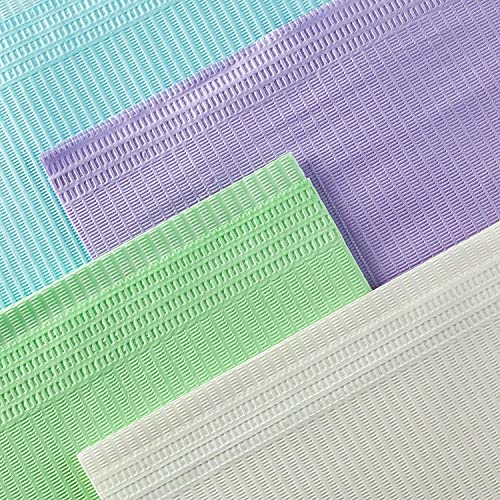 JMU Dental Bibs Disposable (125 Pcs), Purple Dental Bibs 13" x 18" 3