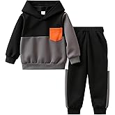 Yoxindax Toddler Baby Boy Clothes Outfits Plaid Bear Long Sleeve Hoodie Patchwork Pant Boy 2PC Outfit Set