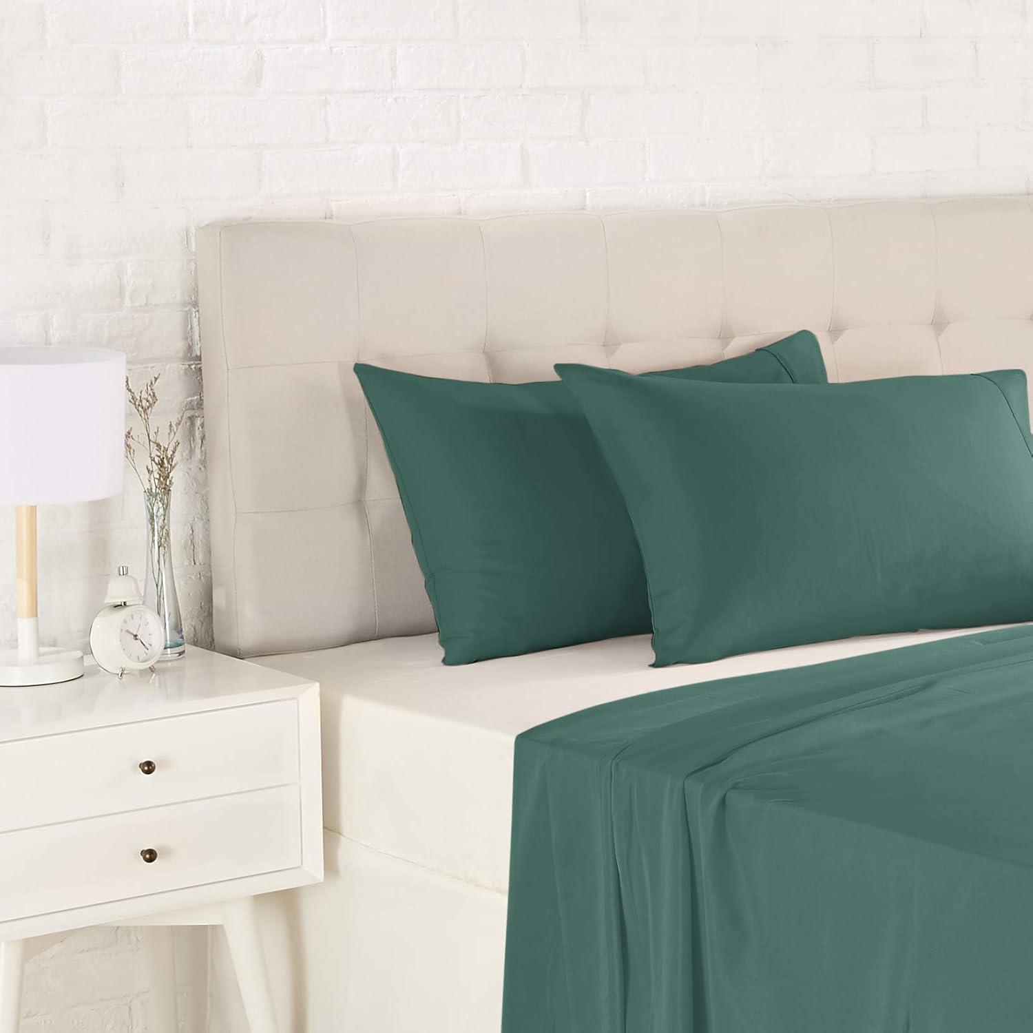 Best Emerald Green Bedding Sheets And Pillow Cases Queen - Cree Home