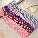 eBoot 6 Pieces Twist Bow Wire Headband Retro Bowknot Polka Dot Stripe Wire Hair Holders for Women and Girls, Multicolor