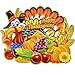 Gift Boutique Happy Thanksgiving Hanging Decorations Wall Cutouts Sign 4 Pack Fall Turkey Wreath for Window Door 16 Inch Autumn Banners Harvest Party Favors Supplies