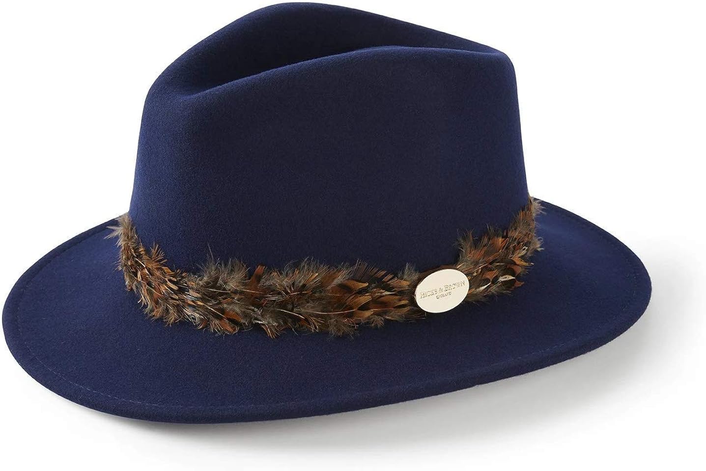 ladies navy blue felt hats