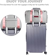 flintronic Travel Duffel Bag Foldable Gym Bag Wet Dry Separation Grey Pink view 7