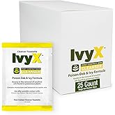 CoreTex Ivy X Post-Contact Poison Ivy Wipes - Pack of 25 Single-Use Treatment Wipes to Assist in Removal of Rashes - Also Works on Poison Oak & Sumac Oils - Travel Size Rash Remover