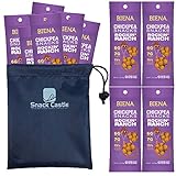 Biena Chickpea Snacks - Roasted Chickpeas - 1.2 Ounce 10-Pack (Rockin' Ranch) with 1 Snack Castle 9