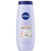 NIVEA Refreshing White Peach and Jasmine Body Wash, 20 FL OZ | Scented Body Wash for Women with Nourishing Serum, Enriched with Provitamin B5 and Vitamin E, Paraben Free
