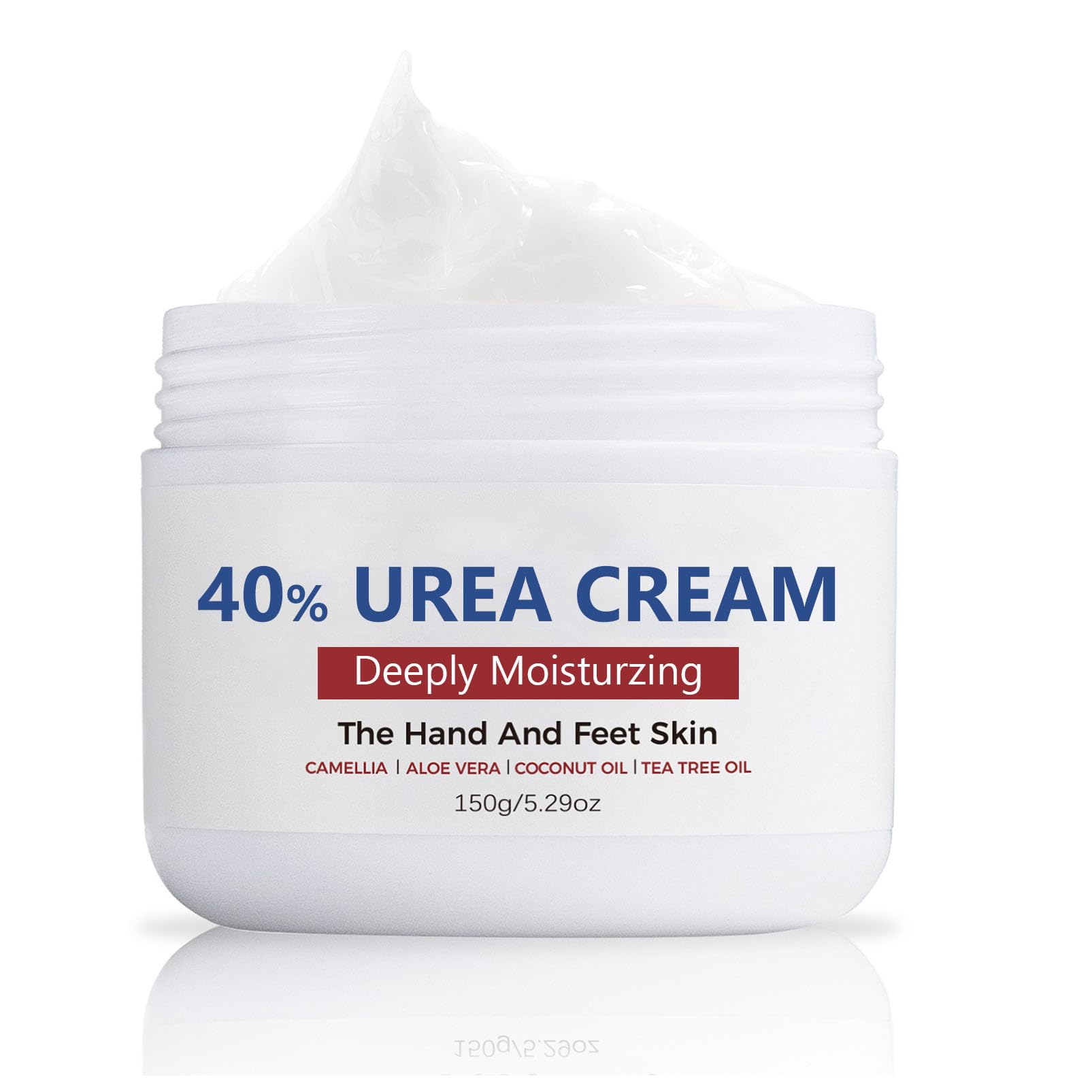 DMQ Urea Cream 40%, Urea Foot Cream, 150g Cracked Heels Repair Cream, Urea Foot & Hand Cream for Dry Cracked Skin, Callus Remover 40% Urea Lotion for Feet and Body Care