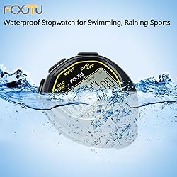 FCXJTU Digital Waterproof Stopwatch, No Bells, No